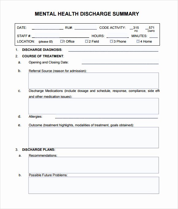 Sample Discharge Summary Beautiful 8 Sample Discharge Summary Templates Pdf Word