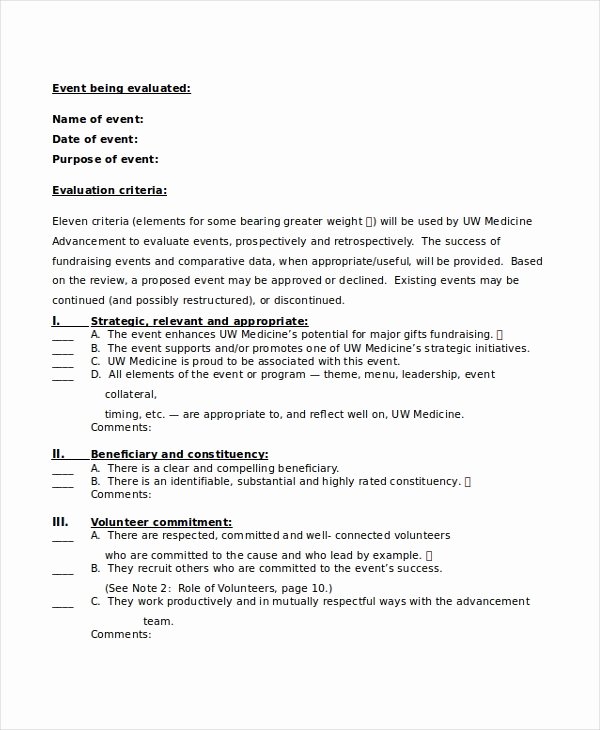 Sample event Evaluation form Elegant Sample event Evaluation forms 13 Free Documents In Pdf Doc