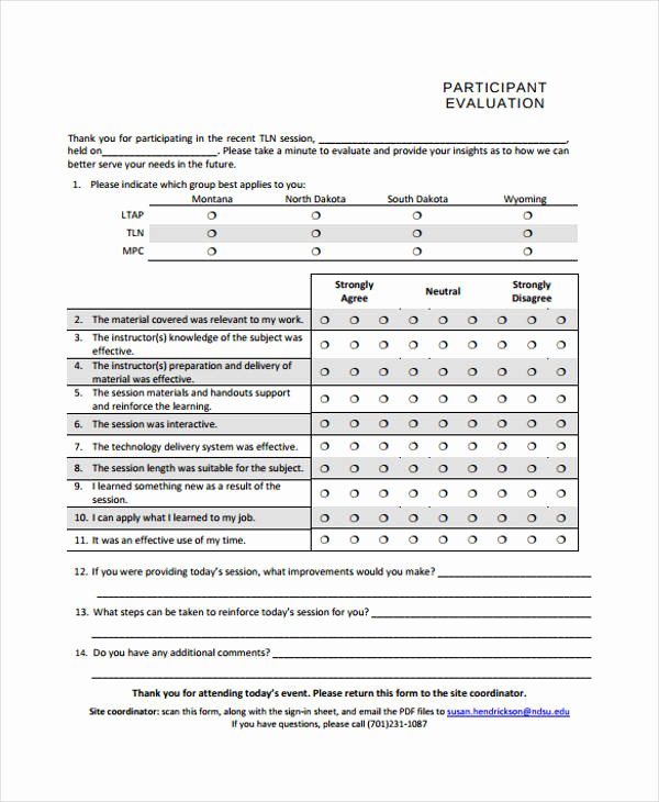 Sample event Evaluation form Lovely 32 Free event Evaluation form