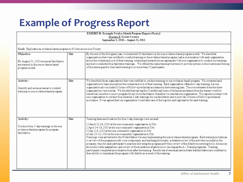 Sample Grant Report Beautiful Sample Progress Report for Grant Uk Dissertation Writing
