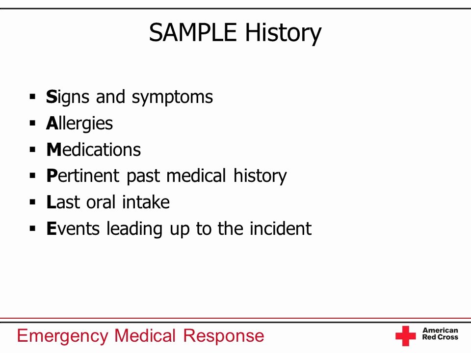 Sample Health History Elegant History Taking and Secondary assessment Ppt Video Online