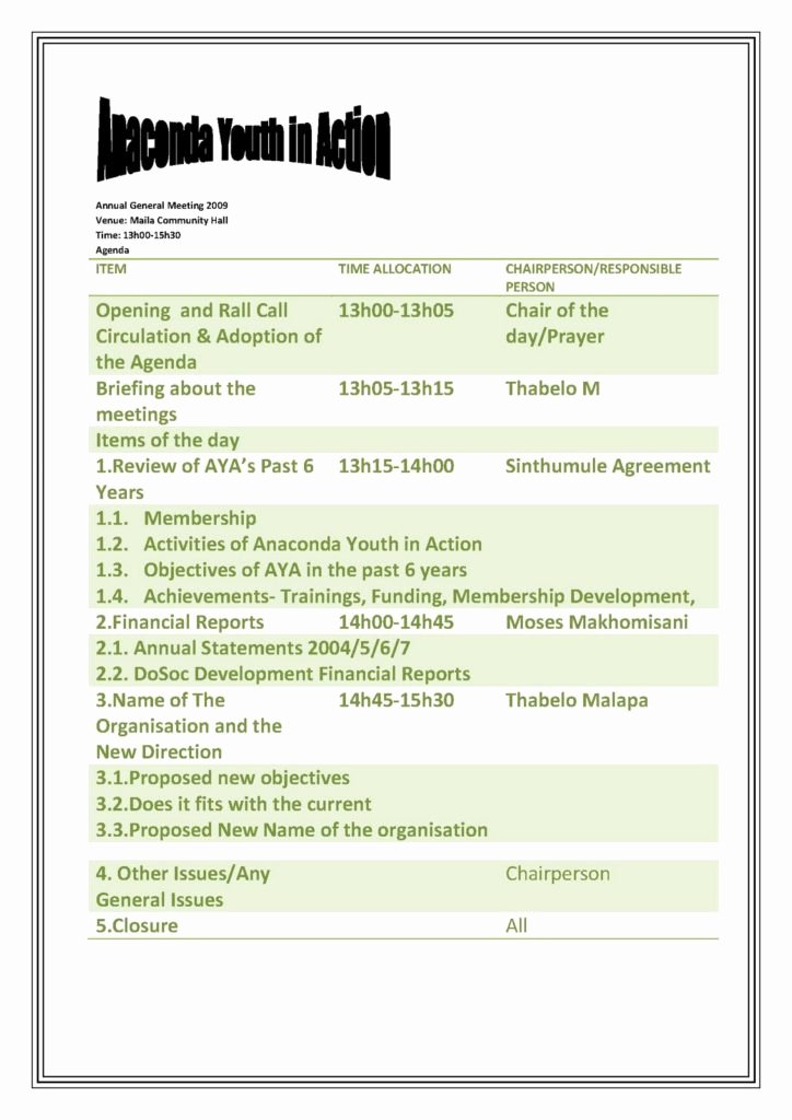Sample Hoa Meeting Minutes Elegant 27 Of Annual Hoa Meeting Agenda Template