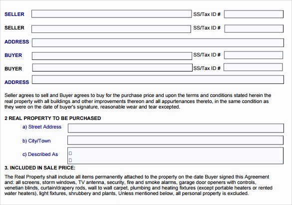 Sample Home Buyout Agreement Beautiful 7 Sample Home Purchase Agreements