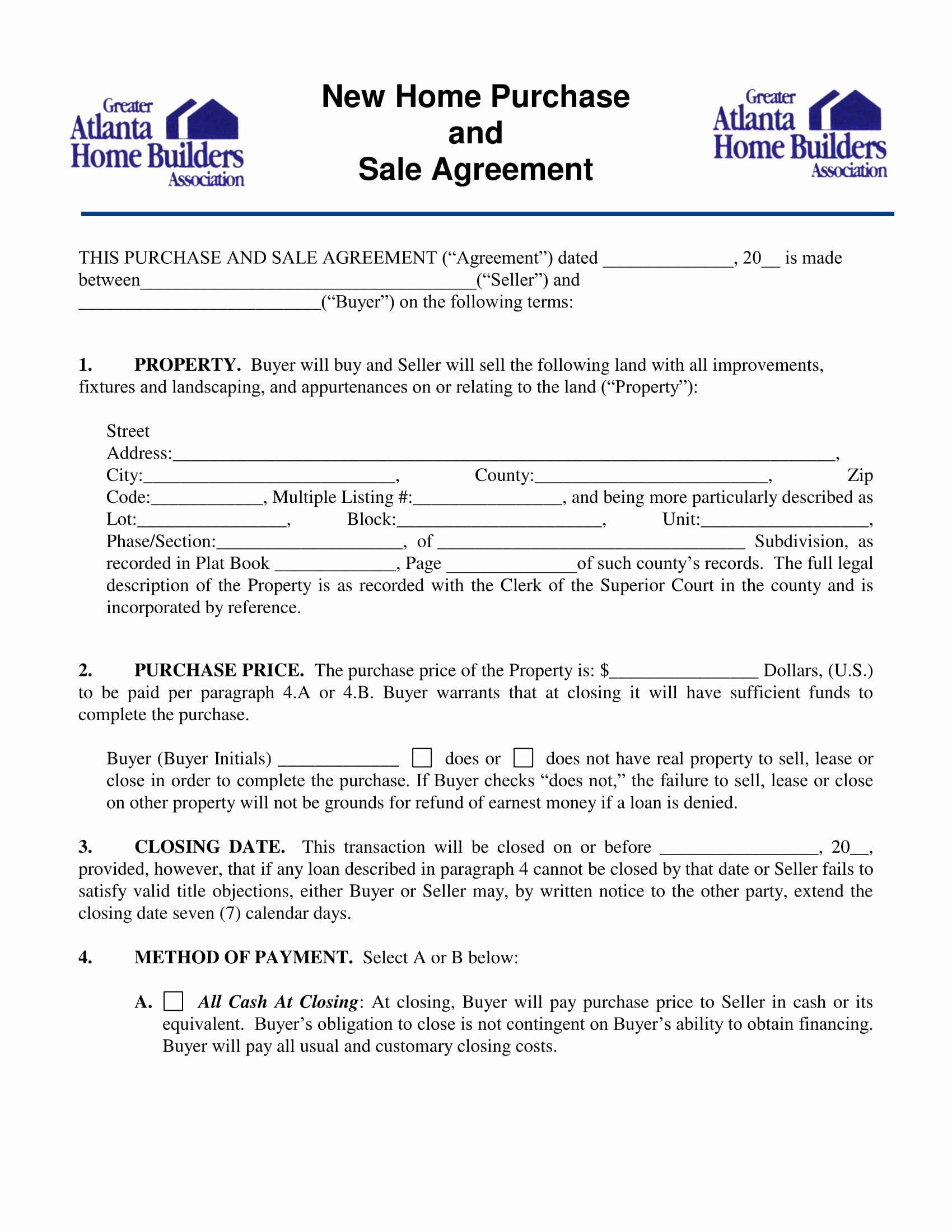 Sample Home Buyout Agreement Elegant Indiana Real Estate Purchase Agreement 2017