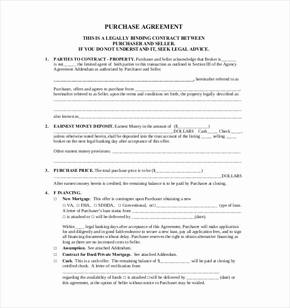 Sample Home Buyout Agreement Luxury 18 Purchase Agreement Templates – Word Pdf Pages