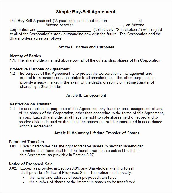 Sample Home Buyout Agreement Luxury 18 Sample Buy Sell Agreement Templates Word Pdf Pages