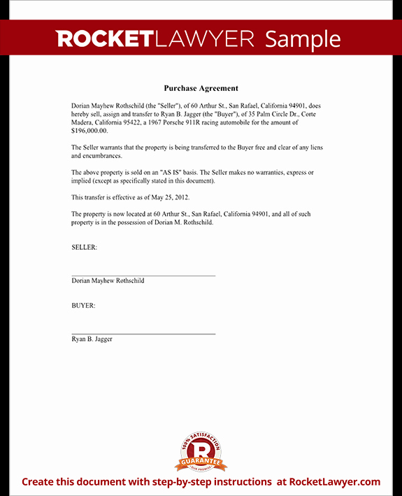 Sample Home Buyout Agreement Luxury Purchase Agreement Template Sale Agreement form