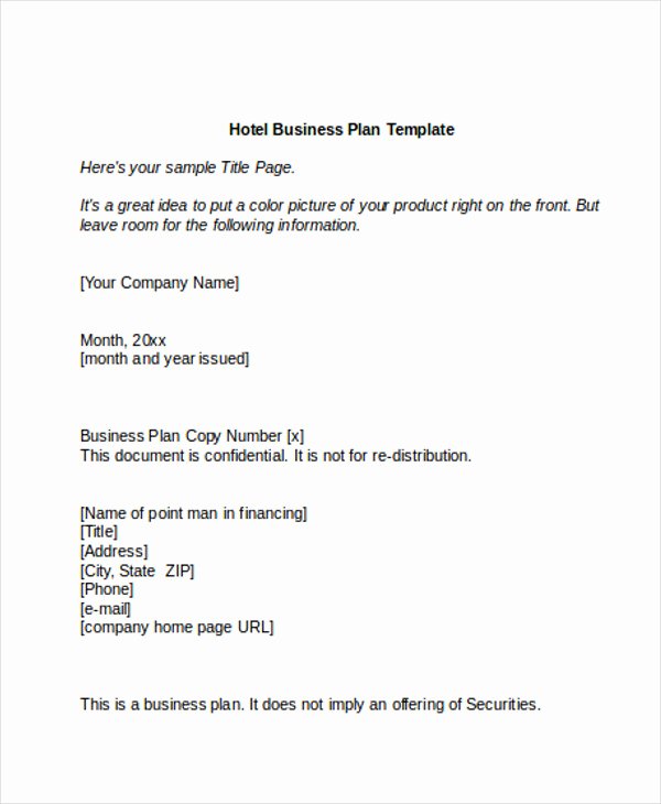 Sample Hotel Rfp Fresh 10 Hotel Sales Plan Templates Pdf Google Docs Ms