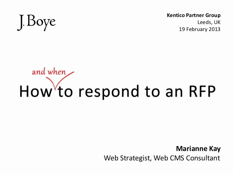 Sample Hotel Rfp Fresh How to Respond to An Rfp