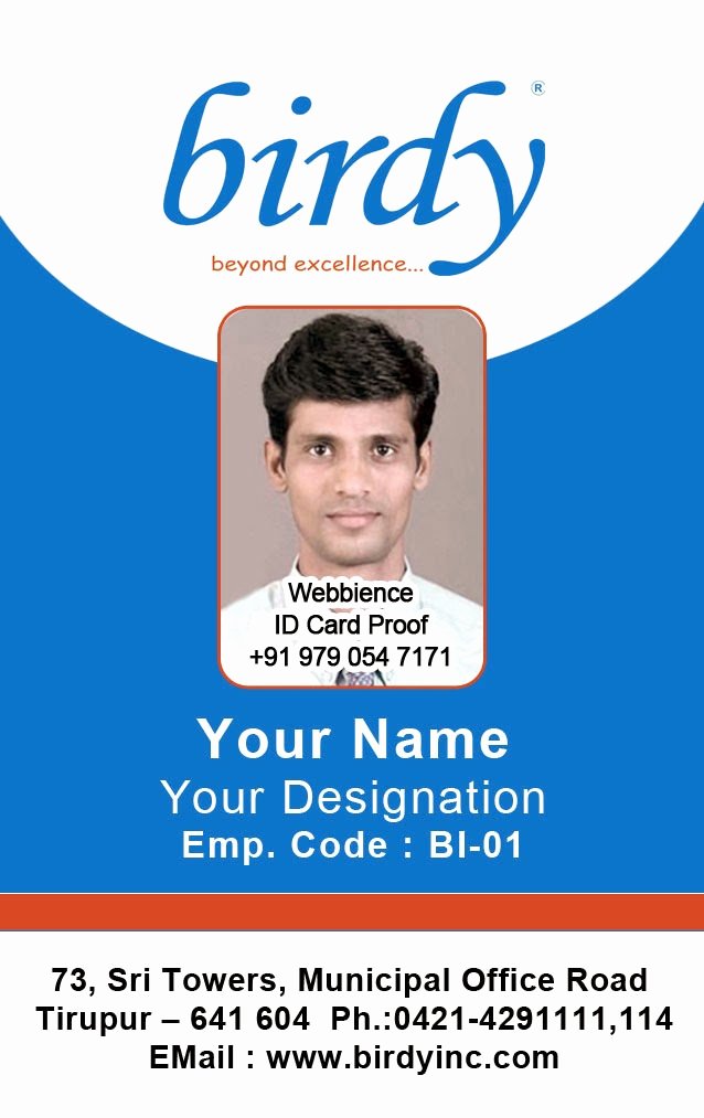 Sample Identity Card Luxury Id Card Coimbatore Ph Vertical Employee