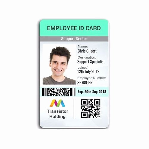 Sample Identity Card Unique Employee Id Card Employee Id Card Pany Id Card