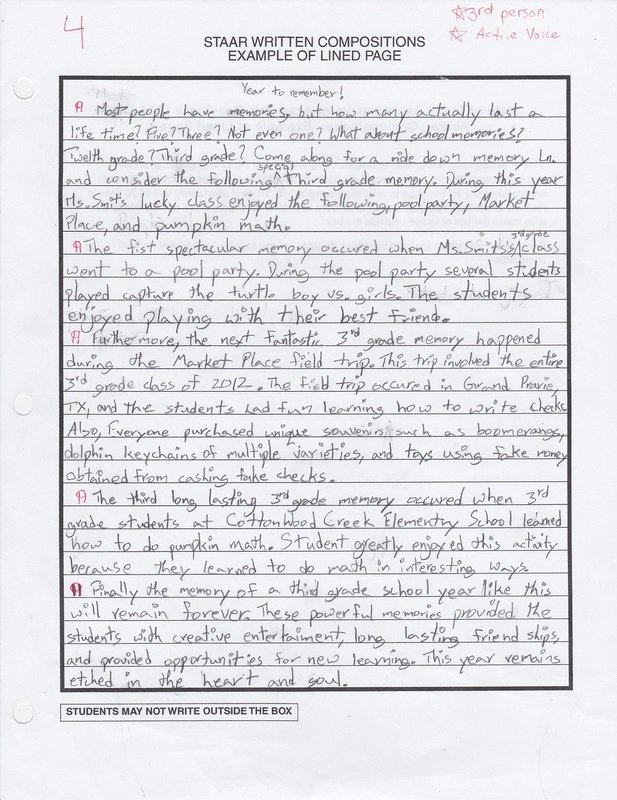 Sample Informational Essay 5th Grade New 51 5th Grade Essay Samples 18 Best 4th Grade