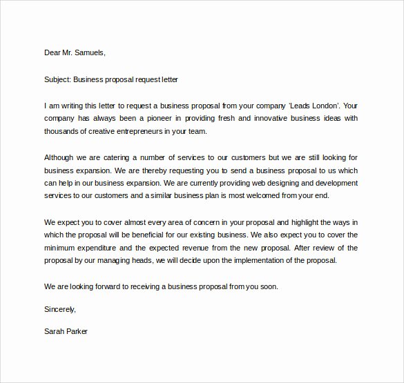 Sample Letter Of Collaboration Proposal Best Of 38 Sample Business Proposal Letters Pdf Doc