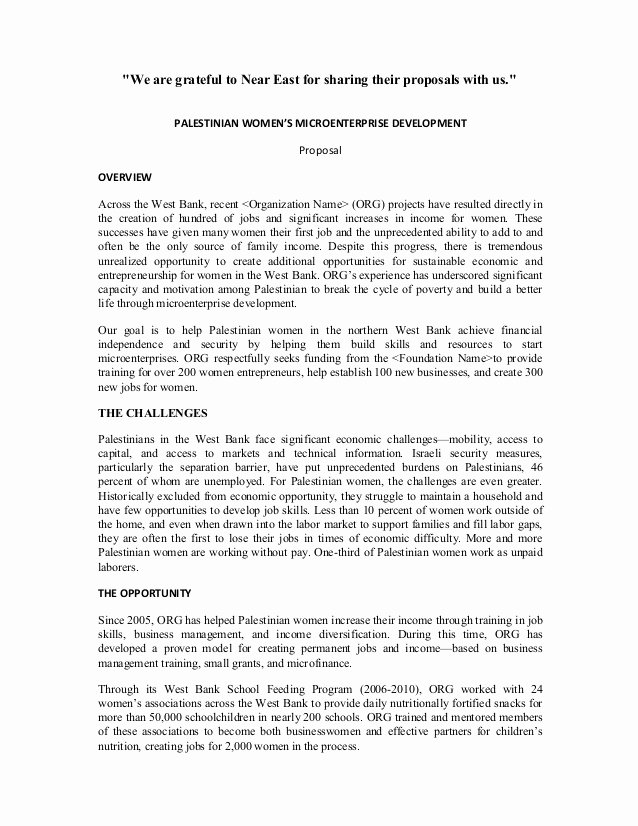 Sample Letter Of Collaboration Proposal Fresh Sample Proposal On Women S Microenterprise Development