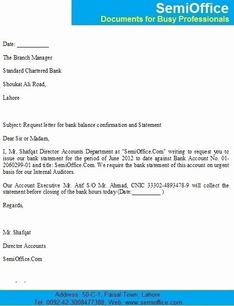 Sample Letter to Close Bank Account Unique Bank Balance Confirmation Letter Sample