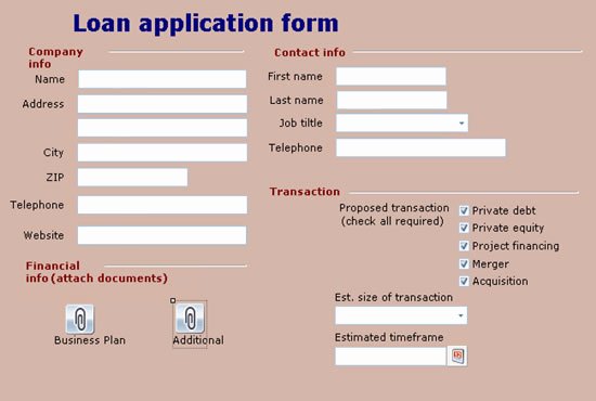 Sample Loan Application form Awesome Leah Marie Niluag