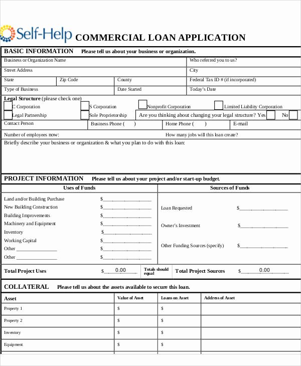 Sample Loan Application form Lovely Application form Samples