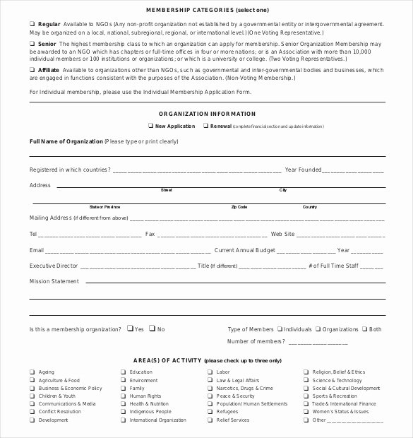 Sample Membership Application Lovely 15 Membership Application Templates – Free Sample