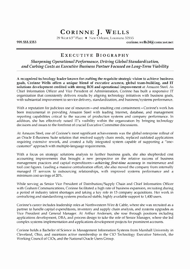 Sample Of Biographical Essay Inspirational ️ Military Biography Template How Does My Bio for the