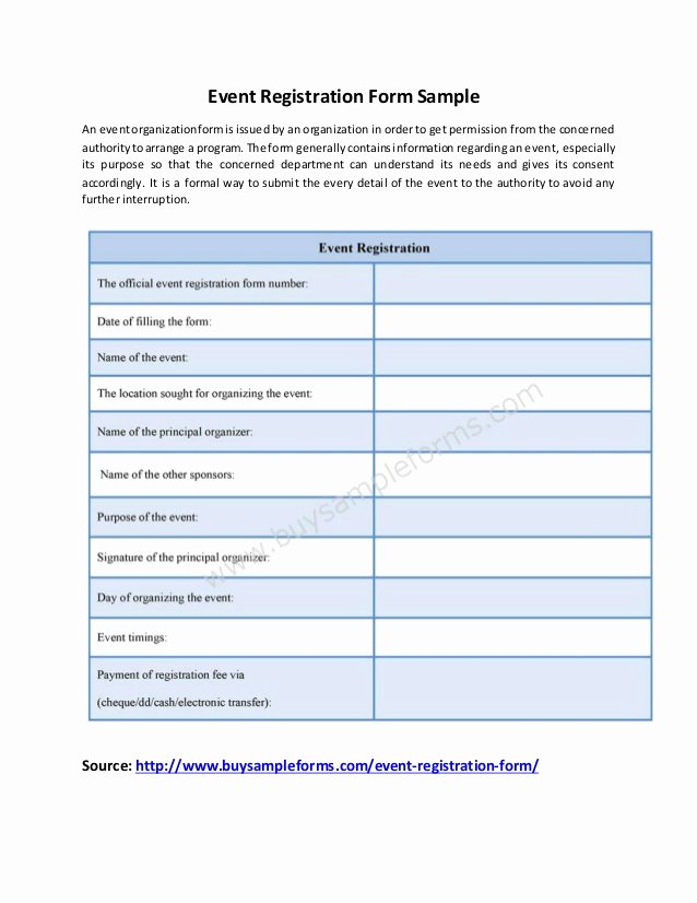 Sample Of Membership form for An organization Beautiful event Registration form Template