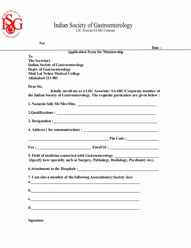 Sample Of Membership form for An organization Lovely Download Registration form