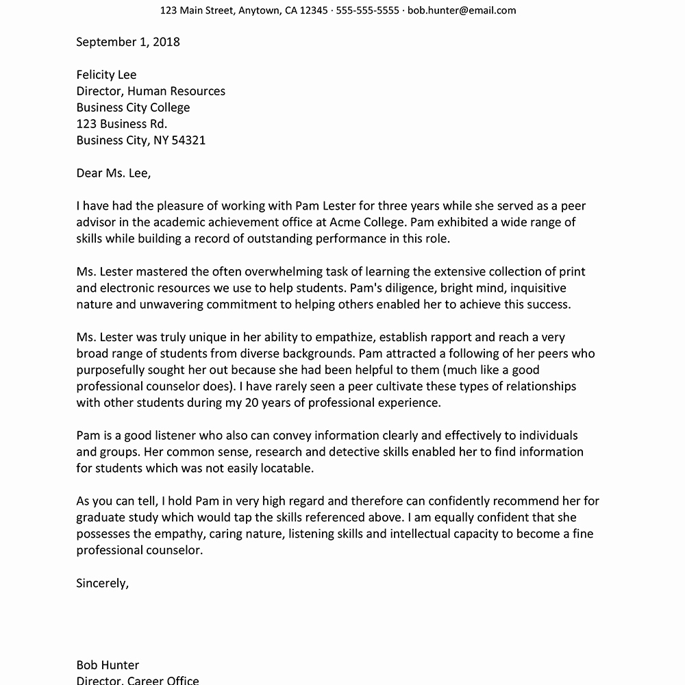 Sample Recommendation Letter for College Admission From Friend Awesome Empathy Letter Sample Pics – Empathy Letter Template 40