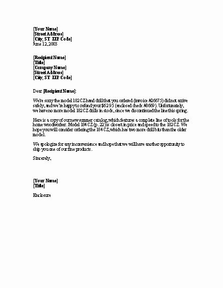 Sample Refund Letter to Customer Unique Sample Business Letter Request for Refund