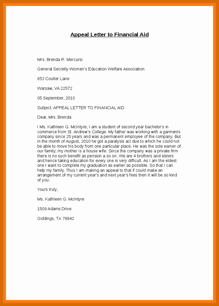 Sample Sap Appeal Letter Awesome 9 10 Sap Appeal Letter Sample