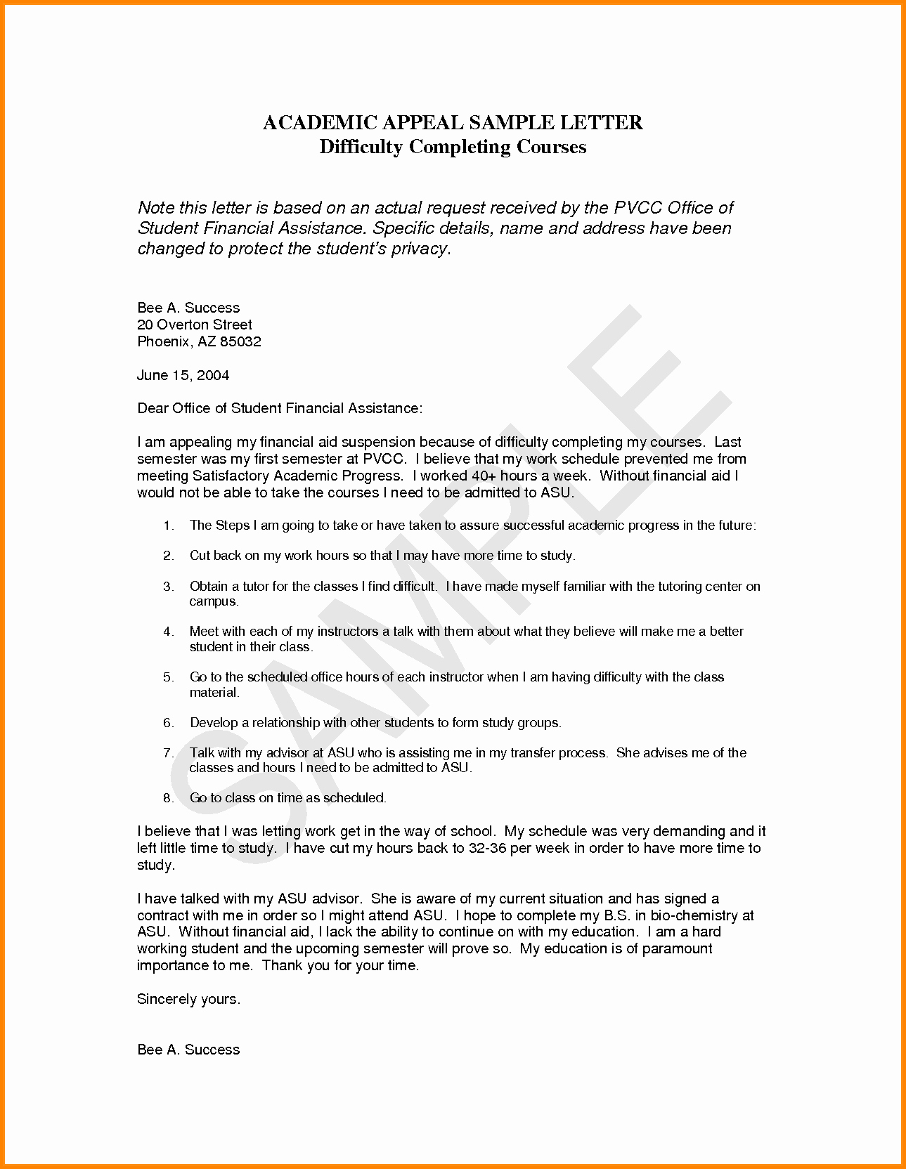 Sample Sap Appeal Letter Best Of 12 Termination Appeal Letter Sample