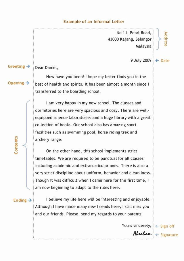 Sample Sap Appeal Letter Fresh 10 Informal Letter Sample