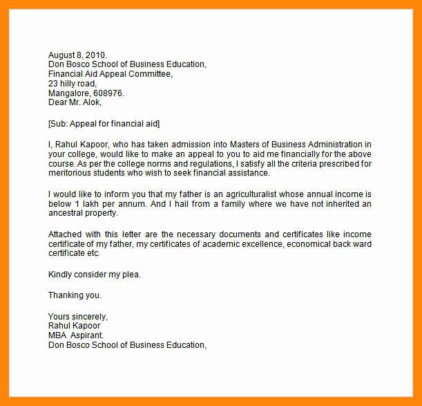 Sample Sap Appeal Letter Lovely 7 8 Sap Appeal Letter Example