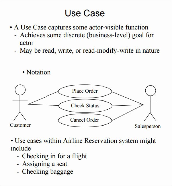 Sample Use Case Document Beautiful Sample Use Case 6 Documents In Word Pdf