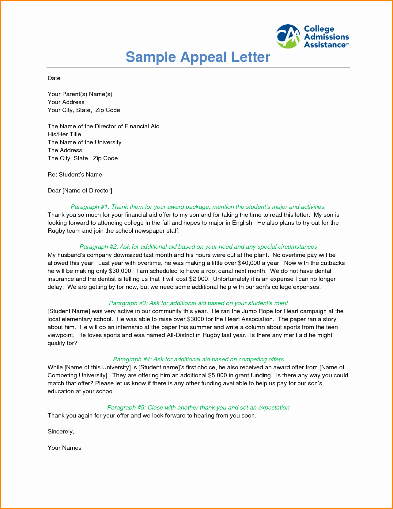 Sap Appeal Letter sap-appeal-letter