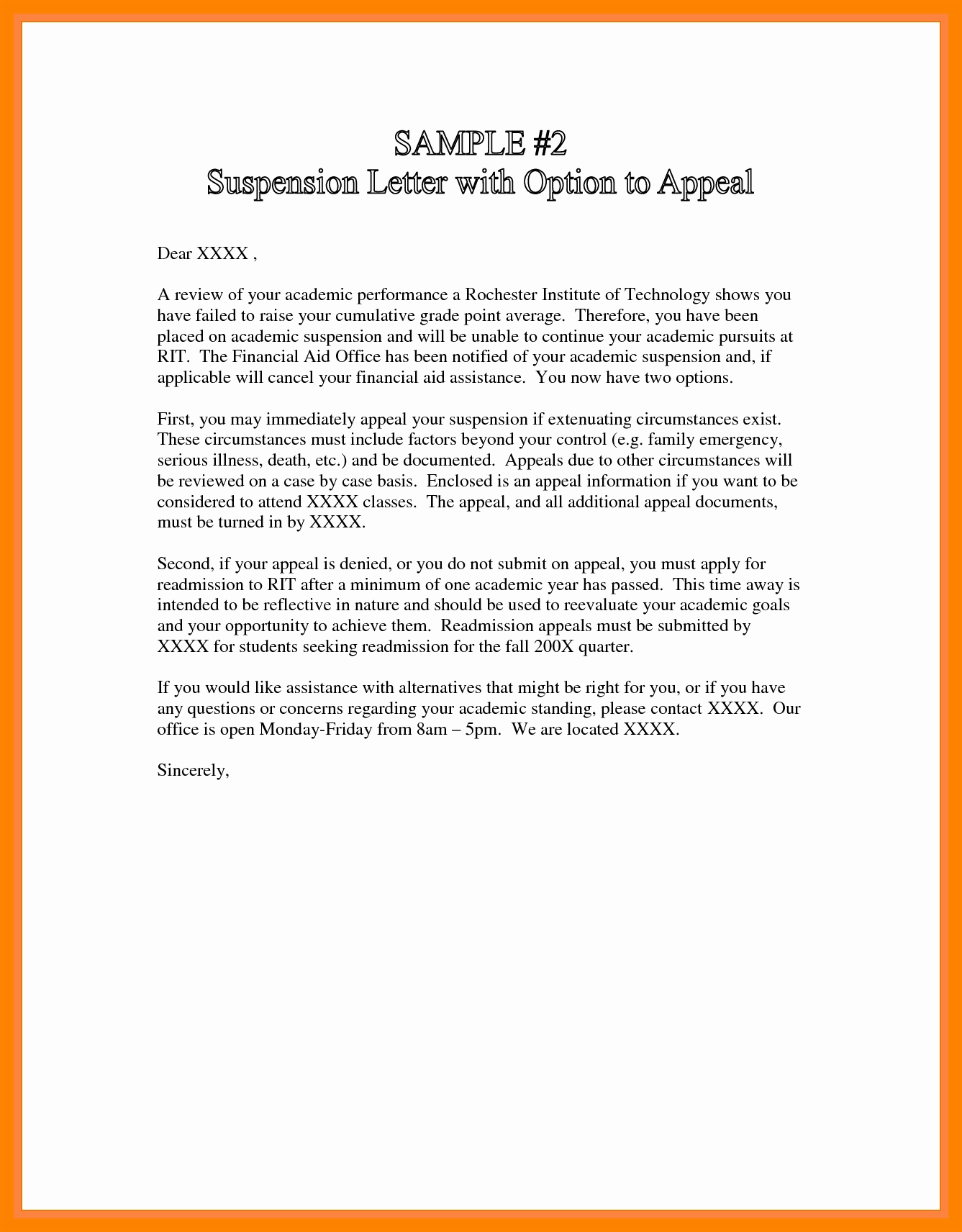 Sap Appeal Letter Inspirational 12 Financial Aid Appeal Letter Family