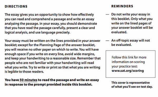 Sat Essay Paper Pdf Beautiful Plete Sat Instructions with Tips and Strategies