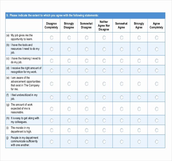 Satisfaction Survey Template Word Awesome Survey Template – 33 Free Word Excel Pdf Documents