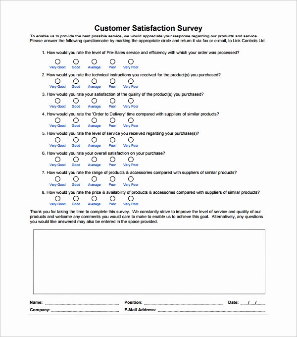 Satisfaction Survey Template Word Beautiful Blank Survey Template 9 Download Free Documents In Word