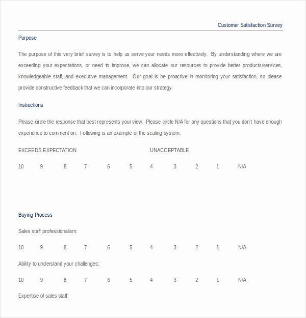 Satisfaction Survey Template Word Fresh 16 Customer Satisfaction Survey Templates – Free Word