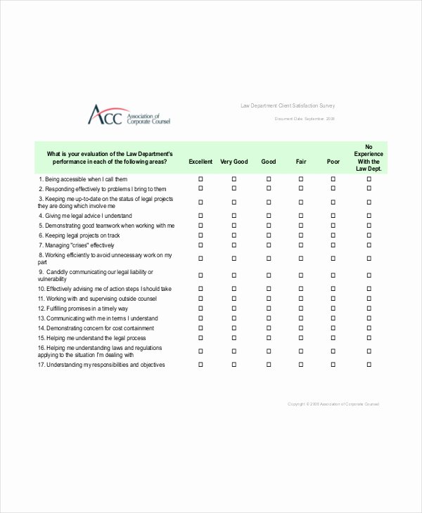 Satisfaction Survey Template Word Inspirational Printable Microsoft Word Project Client Satisfaction