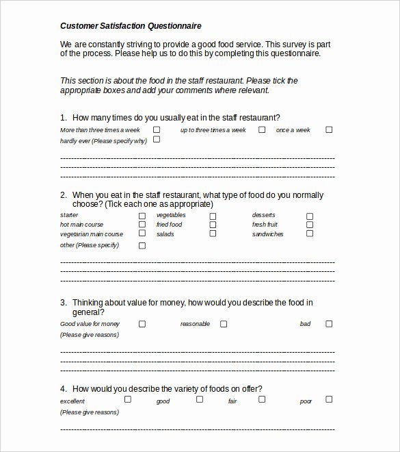 Satisfaction Survey Template Word Luxury Survey Templates – 27 Free Word Pdf Documents Download
