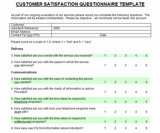 Satisfaction Survey Template Word Unique Printable Customer Satisfaction Survey Template Microsoft