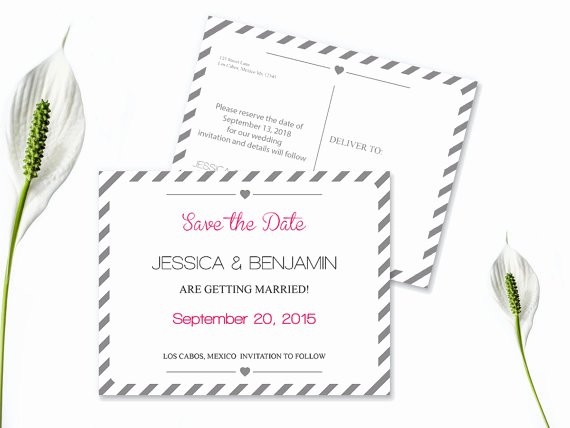 Save the Date Text Template Fresh Save the Date Postcard Templates Silver Grey Carnival