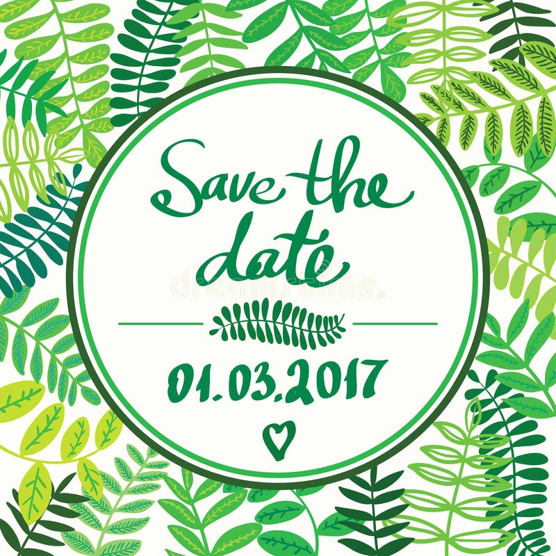 Save the Date Text Template Lovely forest Colorful Leafs Text Template Save the Date Light