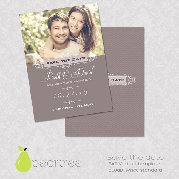 Save the Date Text Template Unique 5x7in Save the Date Psd Template 106 Print