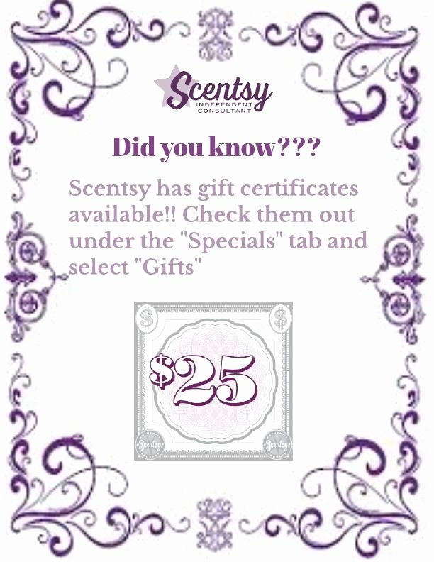 Scentsy Gift Certificate Template Luxury Best 25 Gift Certificates Ideas On Pinterest