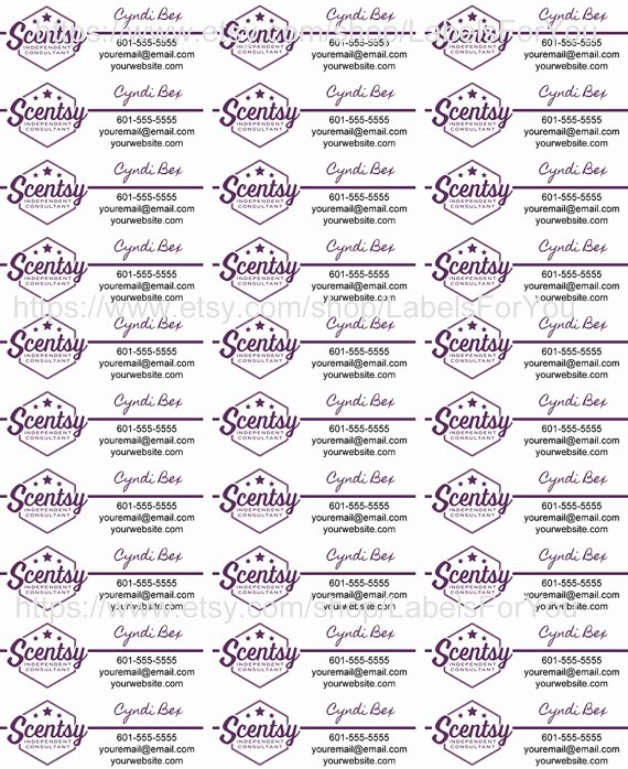 Scentsy Label Template 1502 Elegant Scentsy Label Template 1500
