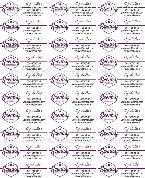 Scentsy Label Template 1502 Elegant Scentsy Label Template 1500