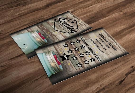 Scentsy Loyalty Cards Awesome Vertical Rustic Wood Scentsy Frequent Buyer by