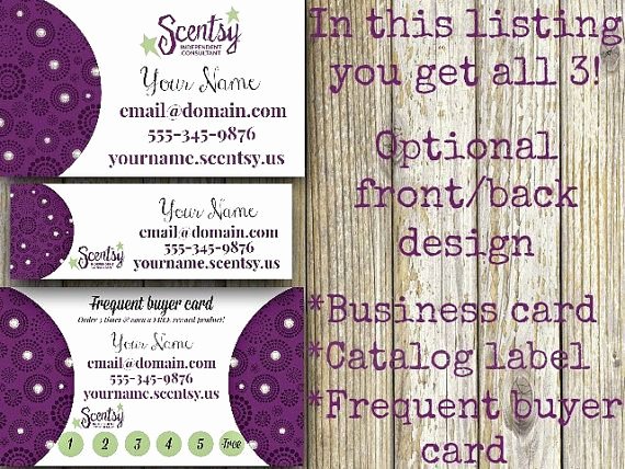 Scentsy Loyalty Cards Elegant Scentsy Frequent Customer Card the Slur