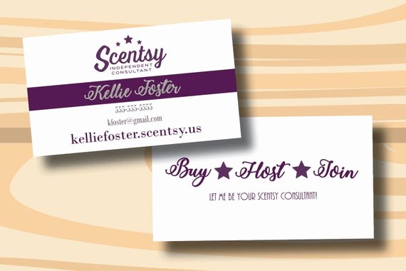 Scentsy Loyalty Cards Luxury Authorized Scentsy Vendor Scentsy Business Cards Two Sided